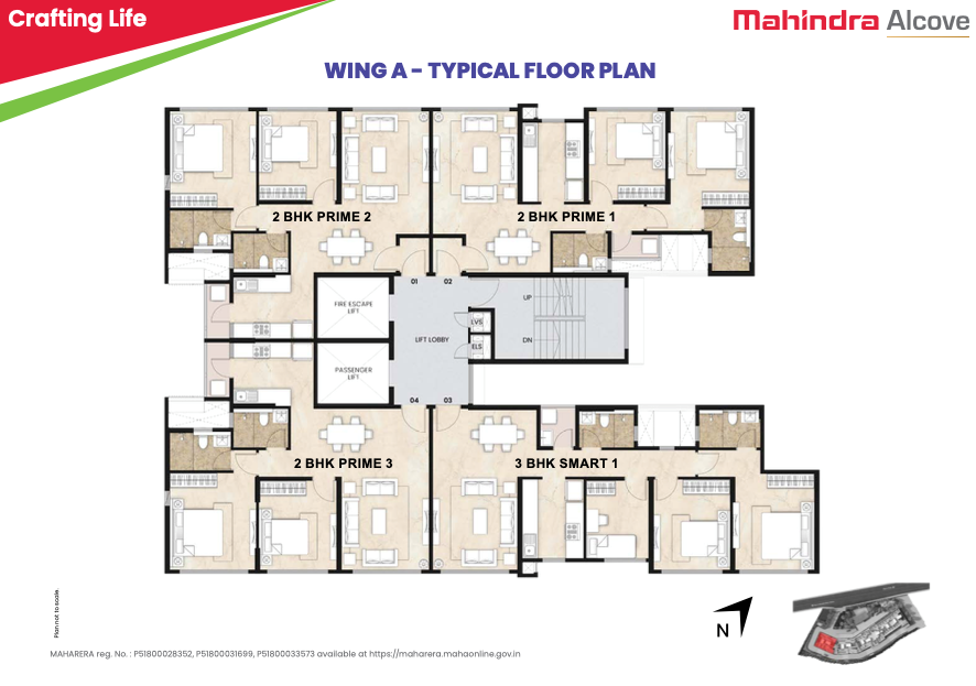 Mahindra Alcove, Powai — floor plan 1