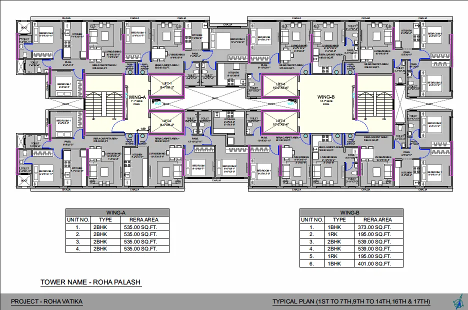Roha Vatika, Kurla — floor plan 1