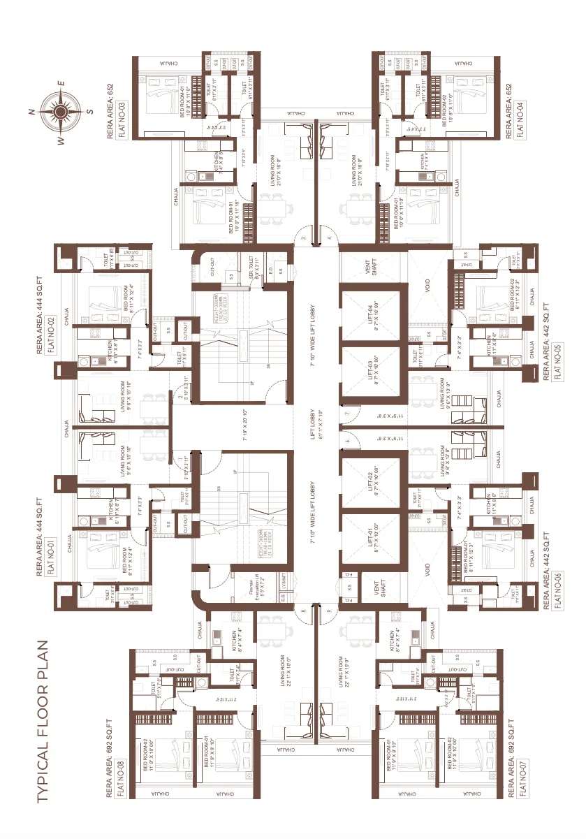 Suraj Vitalis, Mahim — floor plan 1