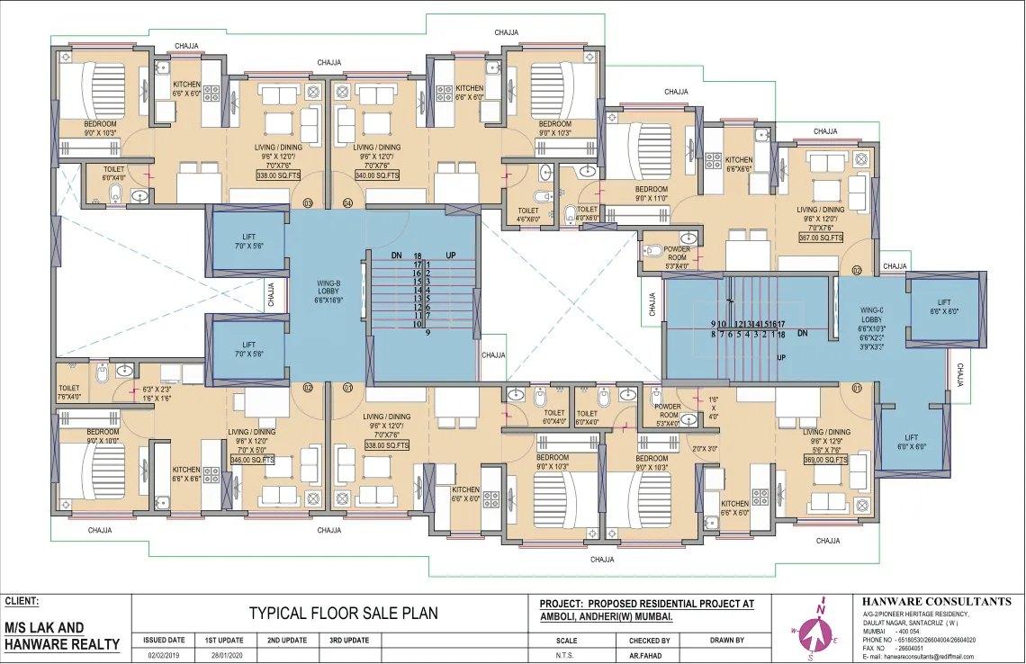 The Residency Tower, Andheri West — floor plan 1