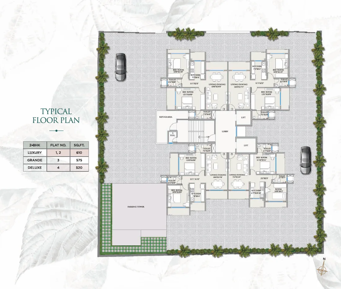 Platinum Pristine, Andheri West — floor plan 1