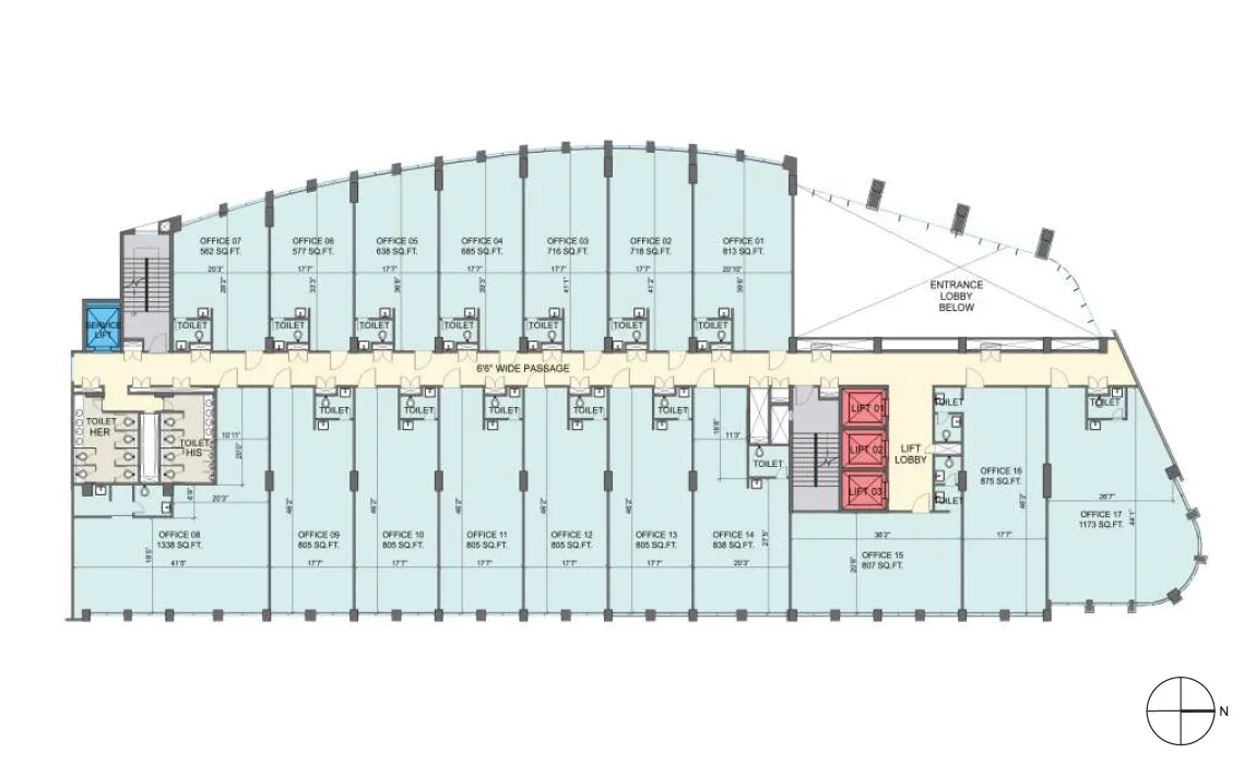 Lodha Supremus, Andheri East — floor plan 1