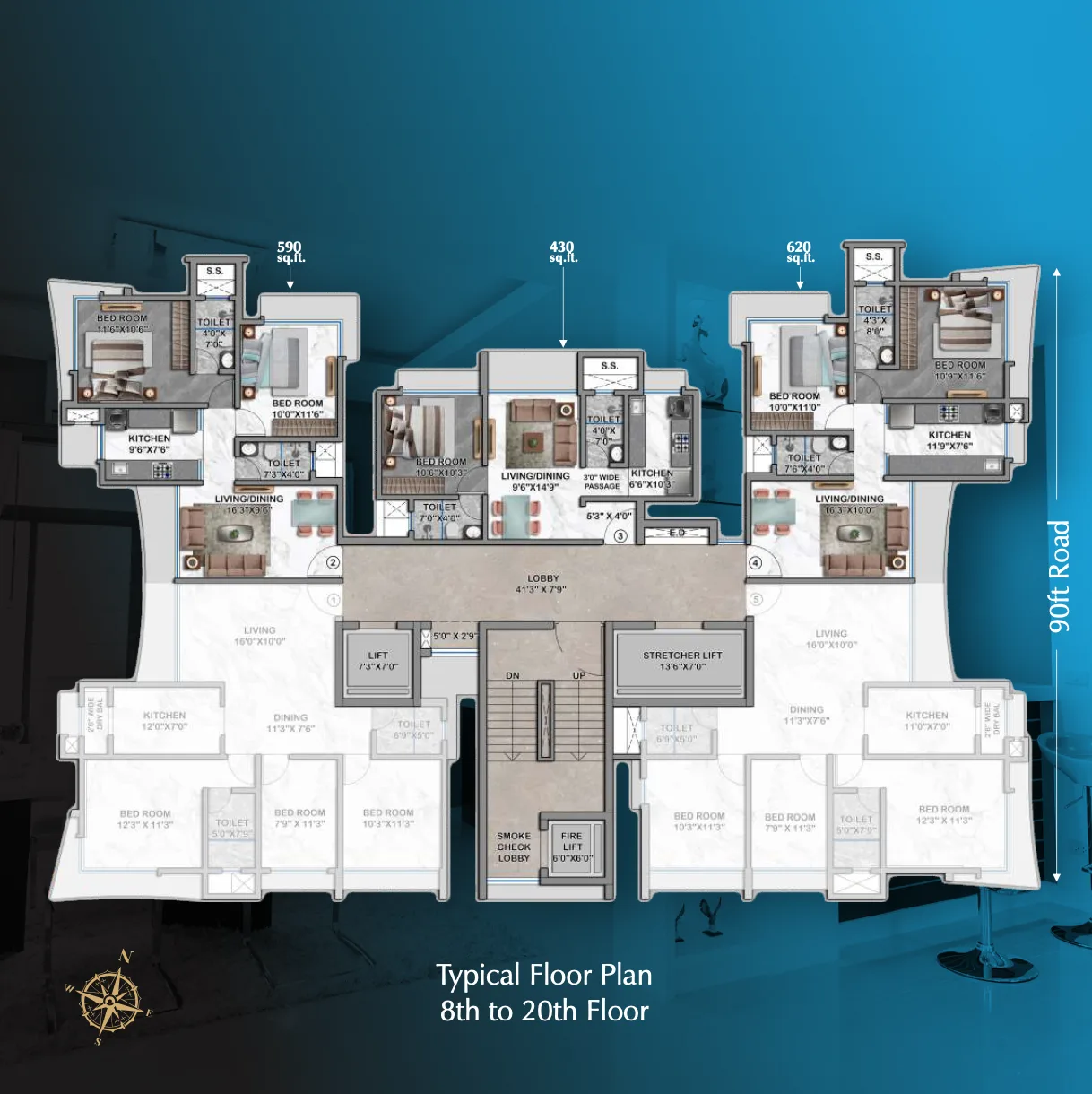 HS Pearl, Mulund East — floor plan 1