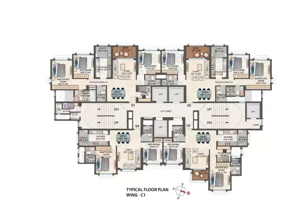 Bellagio, Powai — floor plan 1