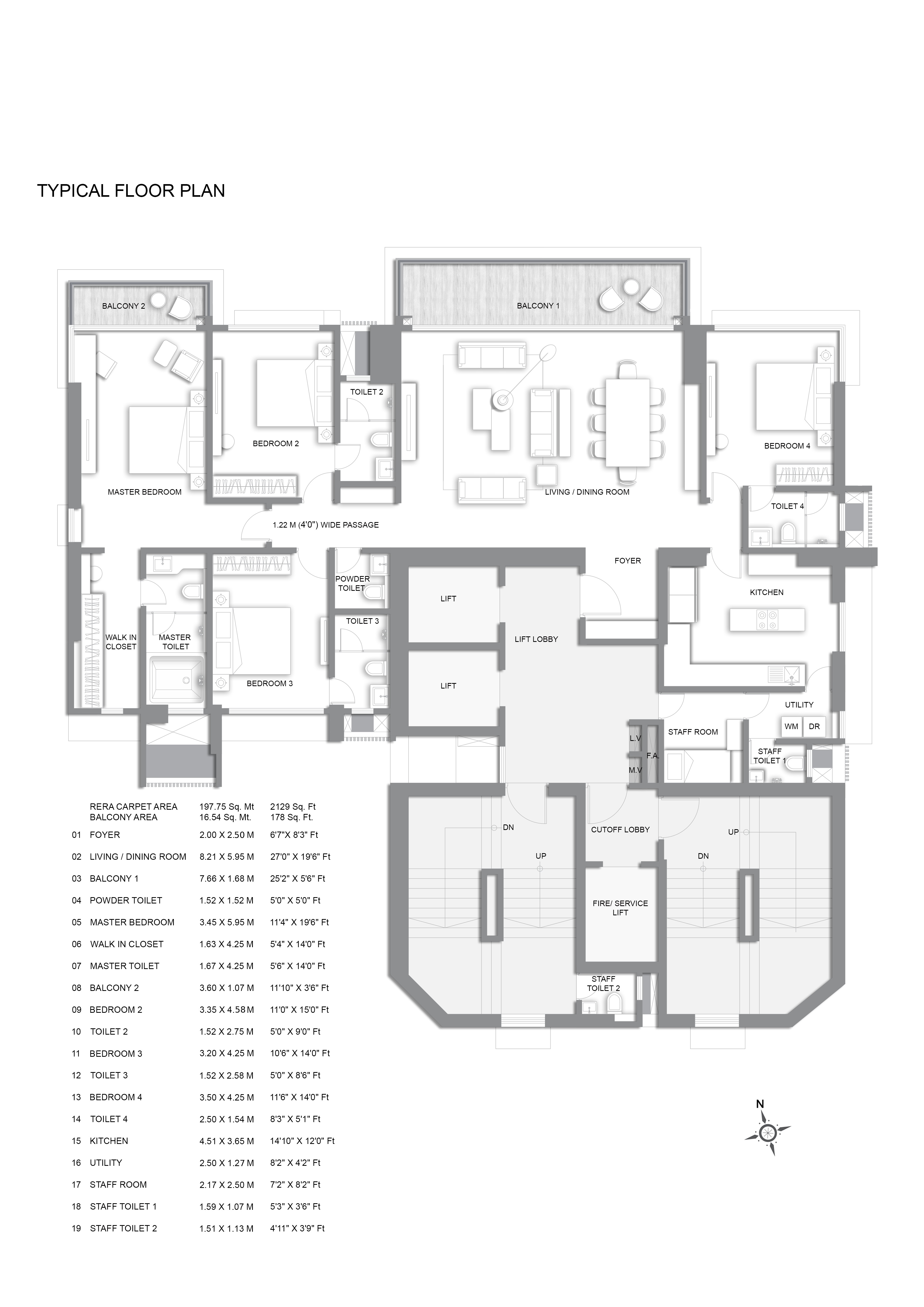 Kalpataru Oceana, Prabhadevi — floor plan 1