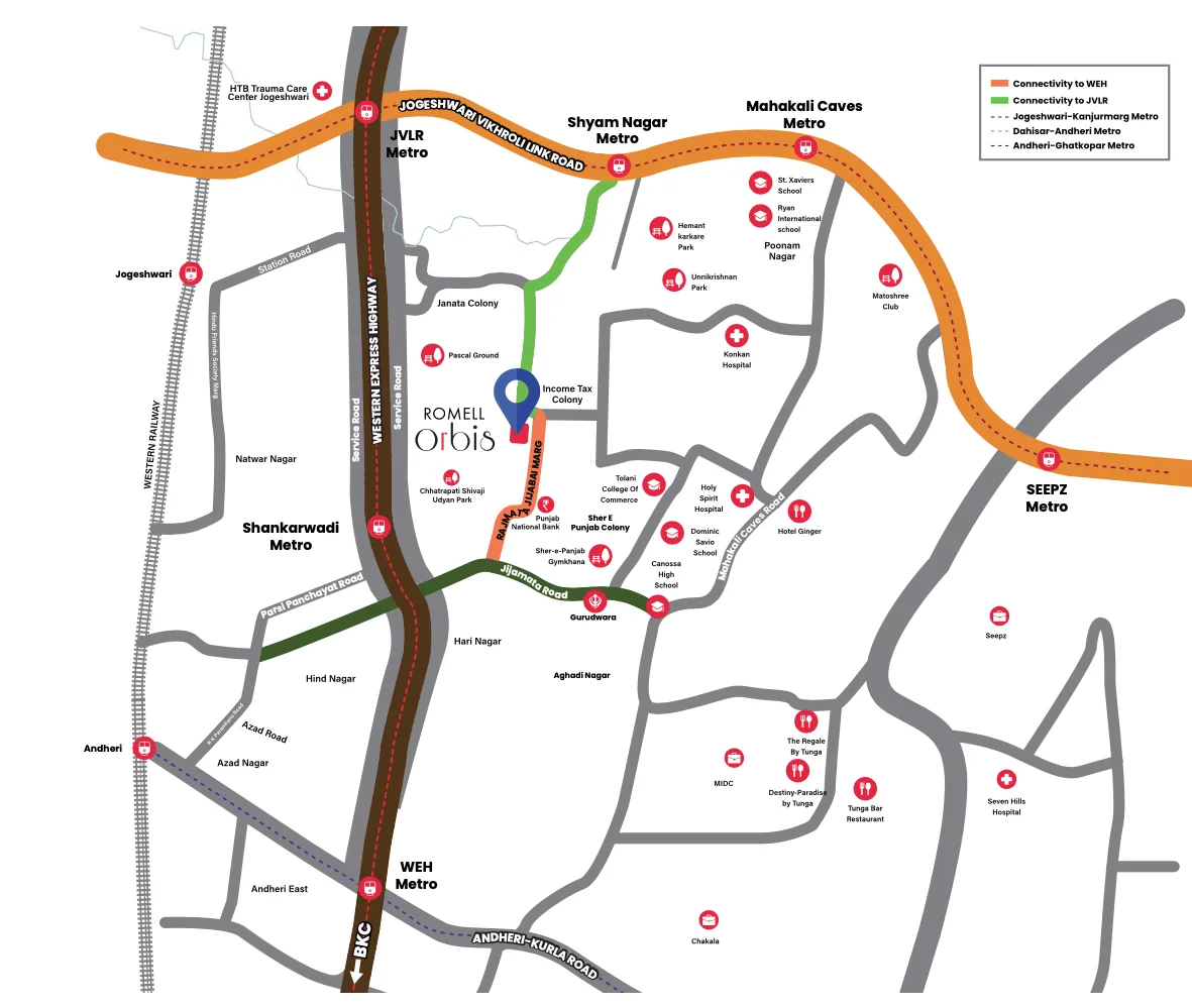 Romell Orbis, Andheri East — floor plan 2