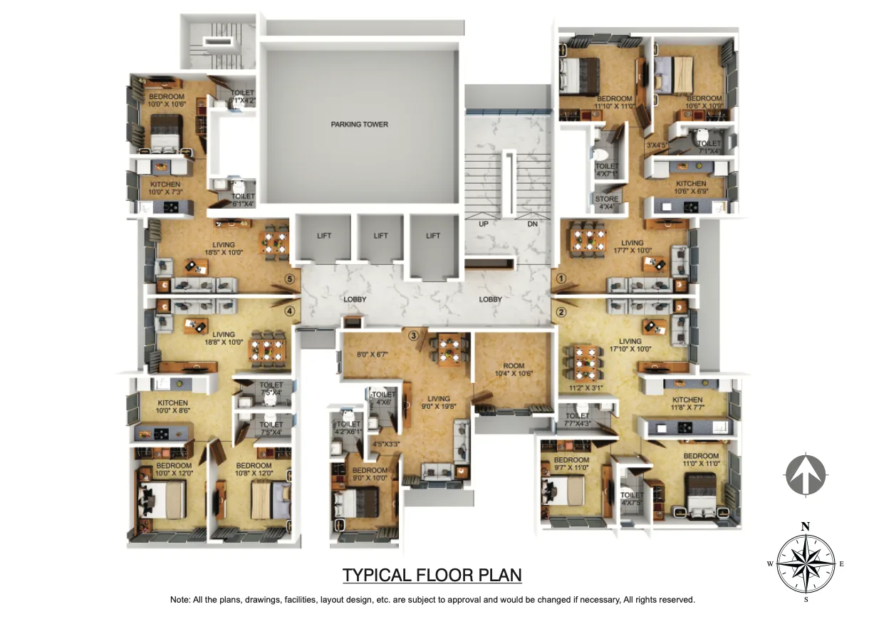 Bhoomi Shivam, Kandivali West — floor plan 1