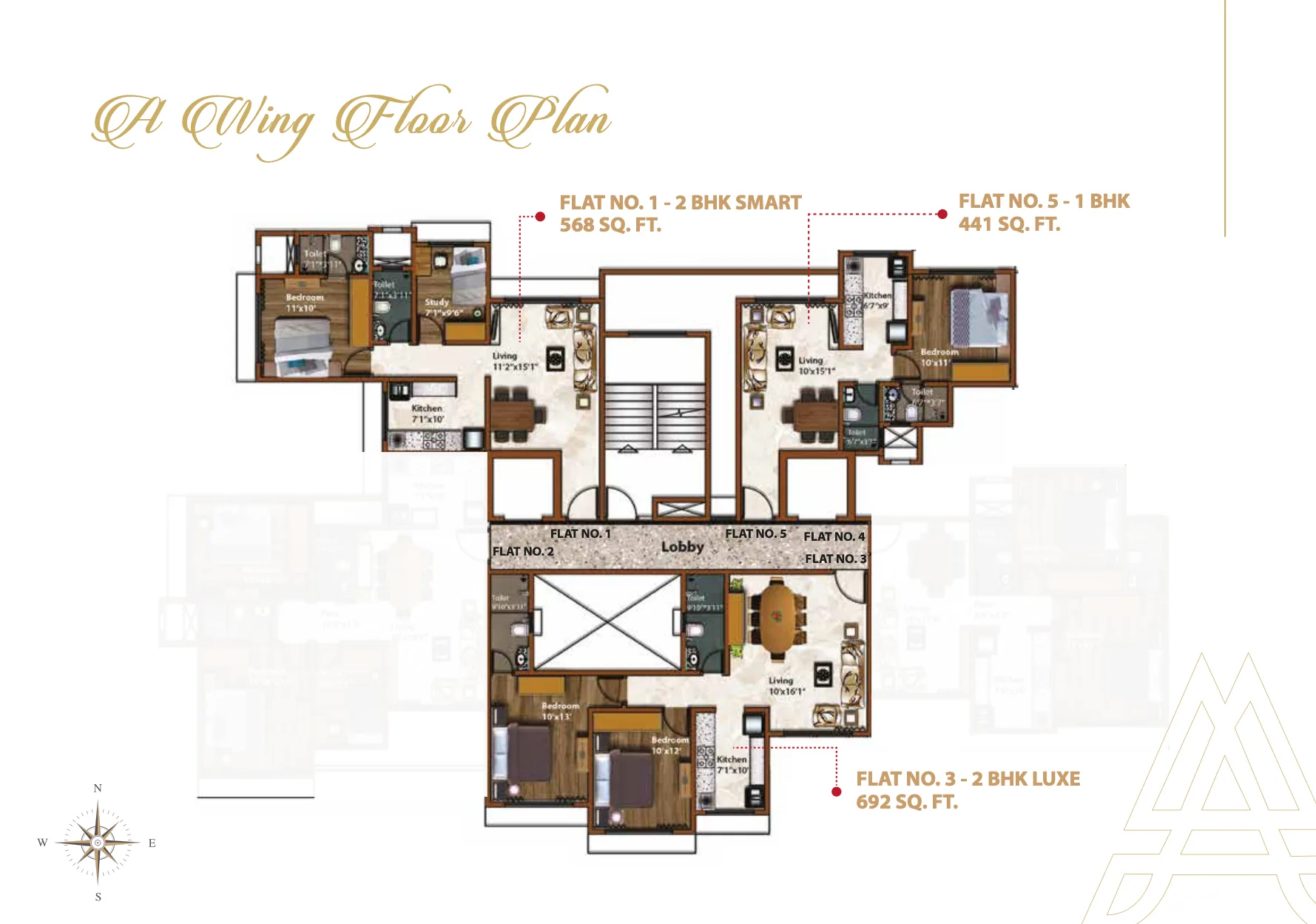 Akshay Paradise, Chembur — floor plan 1