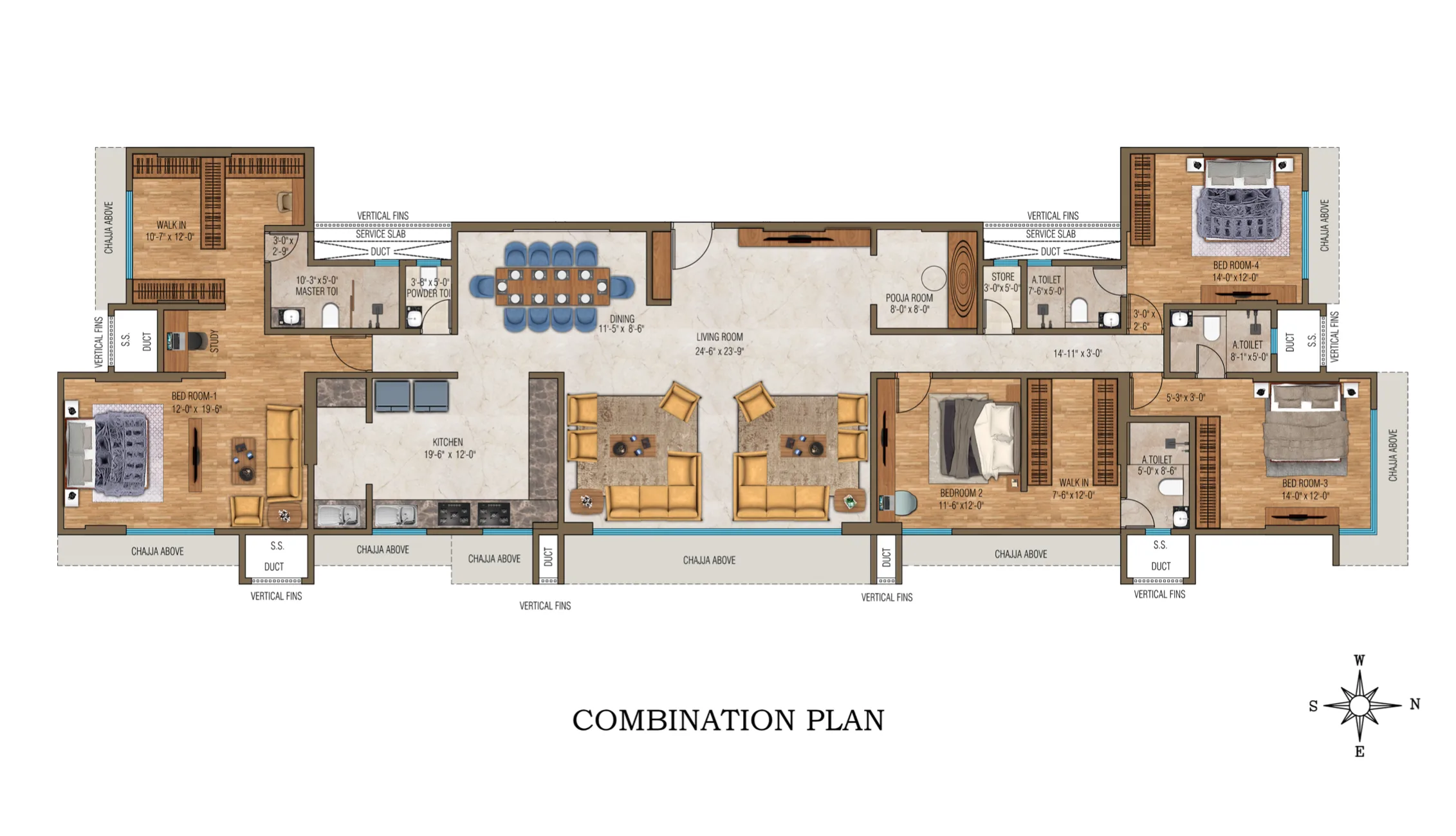 Mayfair Muse, Bandra West — floor plan 1