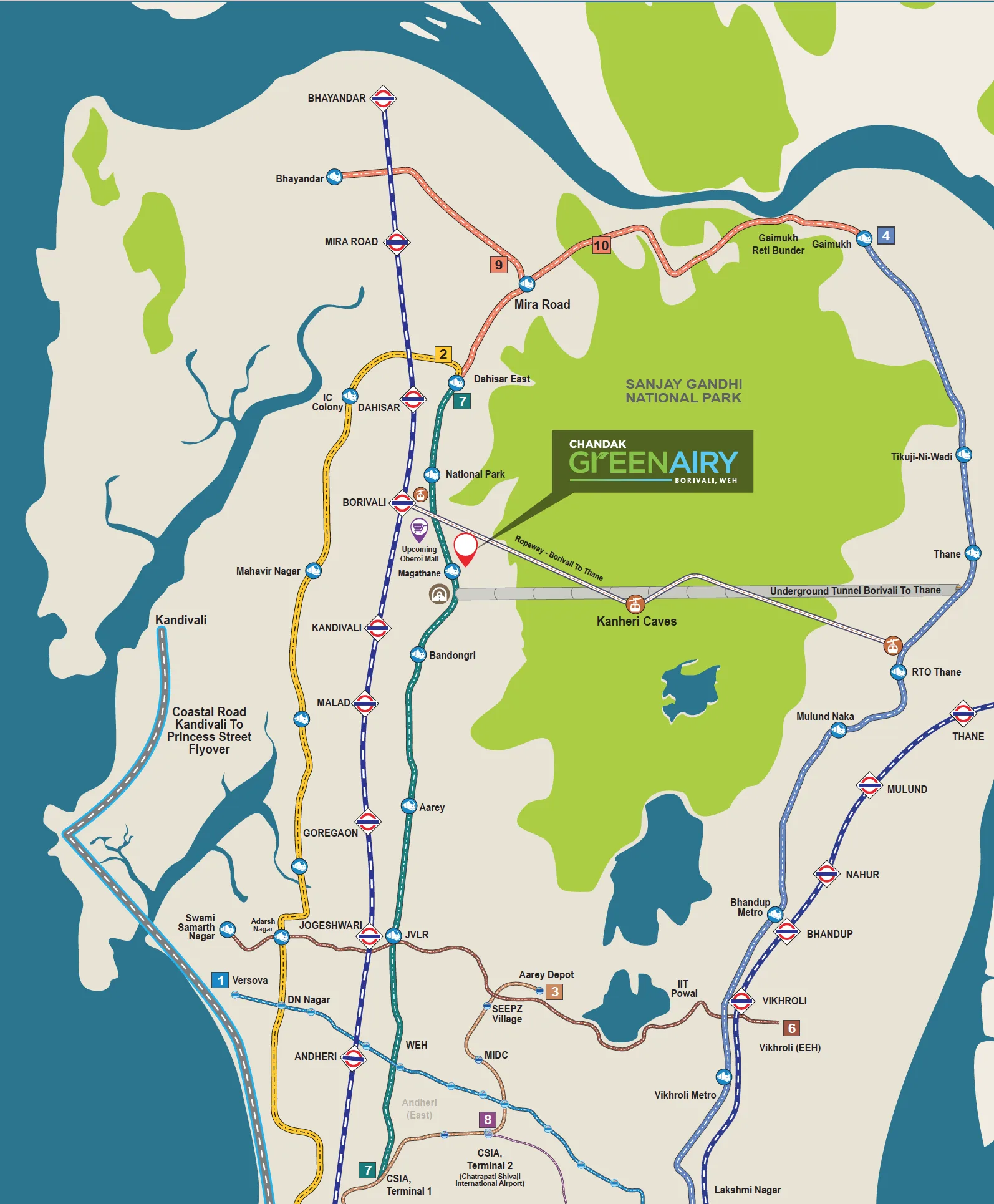 Chandak Greenairy, Borivali East — floor plan 2