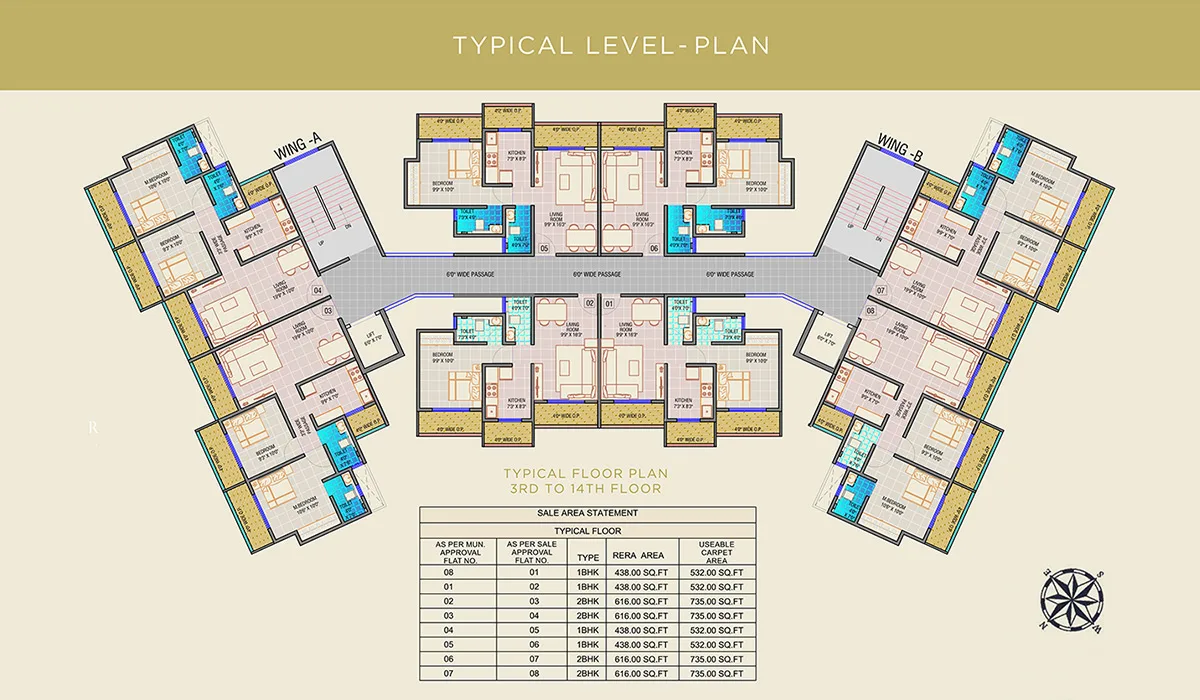 L M Towers, Kalyan — floor plan 1