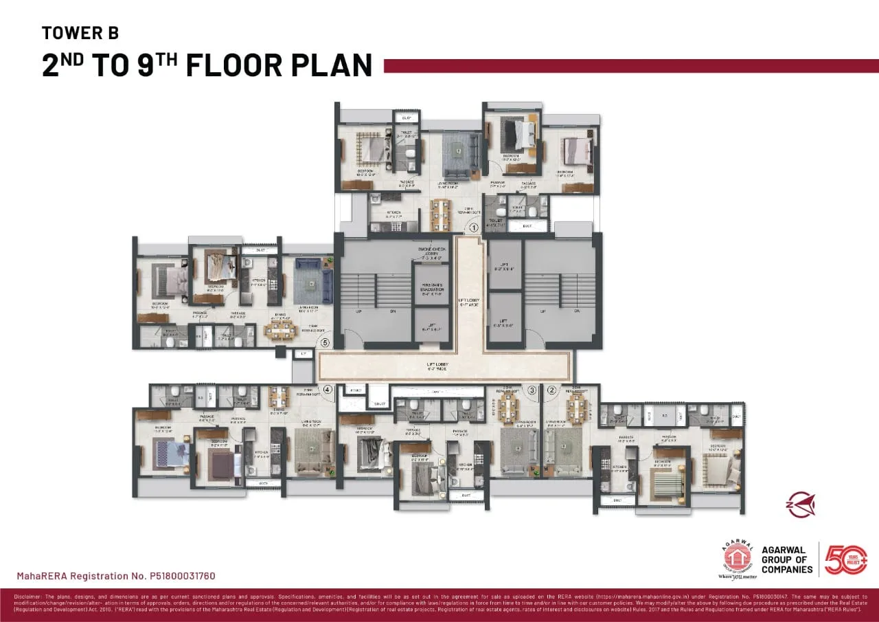 Agarwal Floresta - Java, Goregaon East — floor plan 1