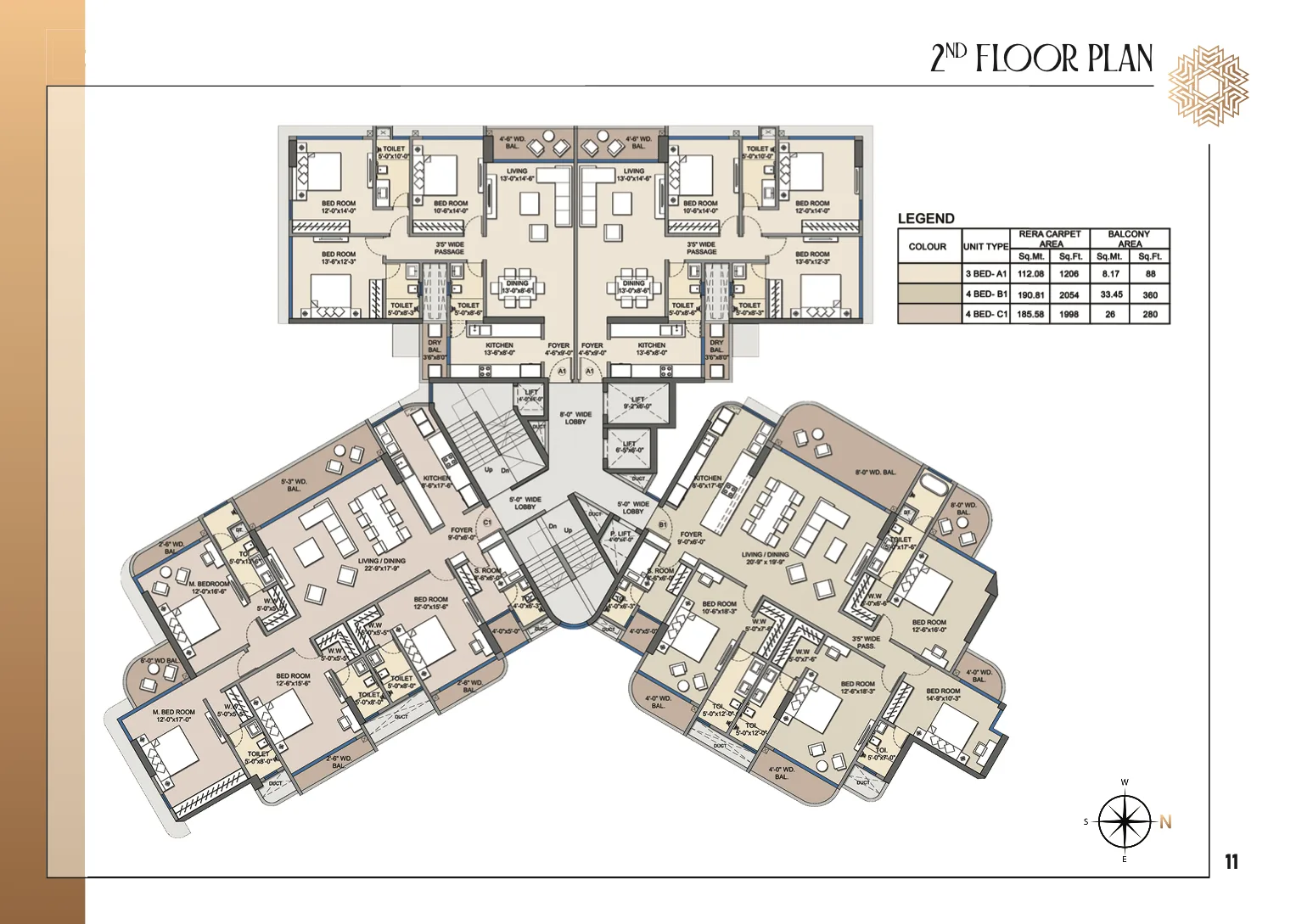 Prestige Daffodils, Bandra West — floor plan 1