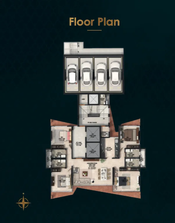 33 West, Bandra West — floor plan 1
