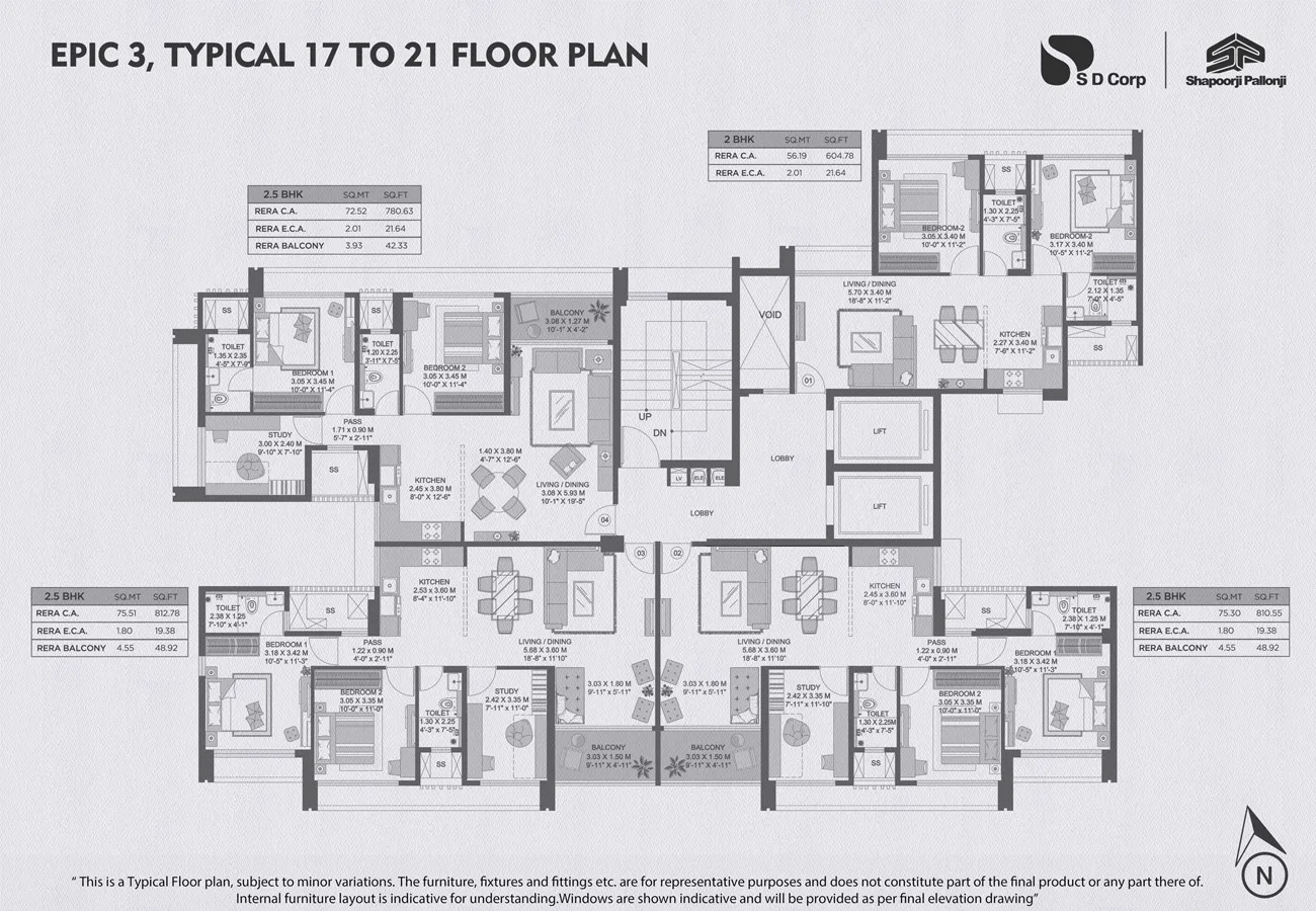 The Canvas Residences - Canvas 1, Canvas 2, Canvas 3, Sewri — floor plan 1