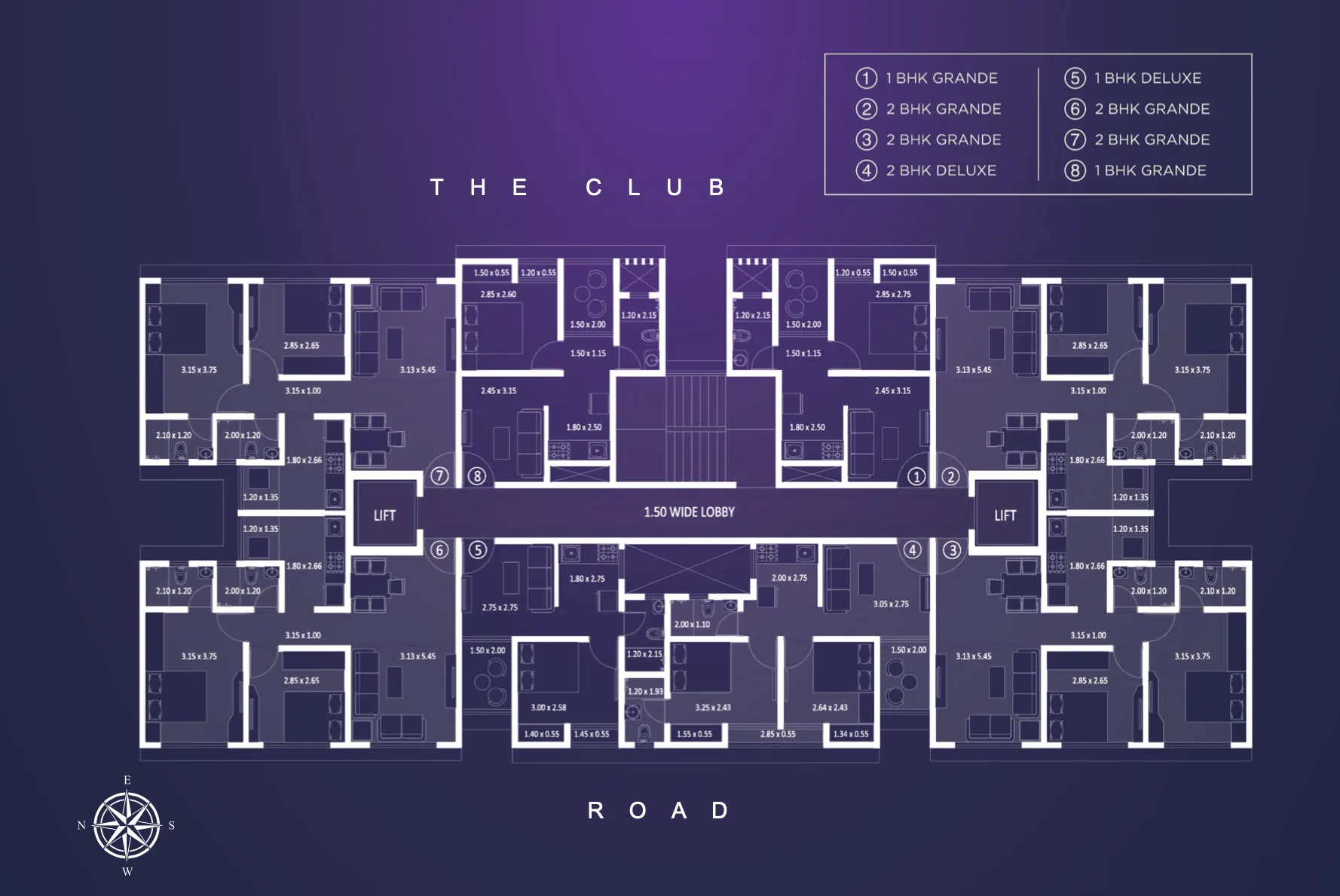 Platinum Prive, Juhu — floor plan 1