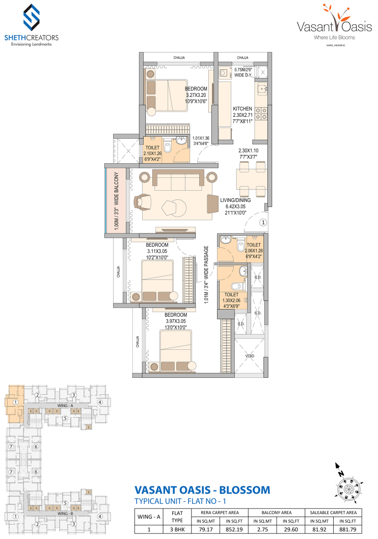 Vasantoasis Blossom Bldg 20 Wing A And Wing B