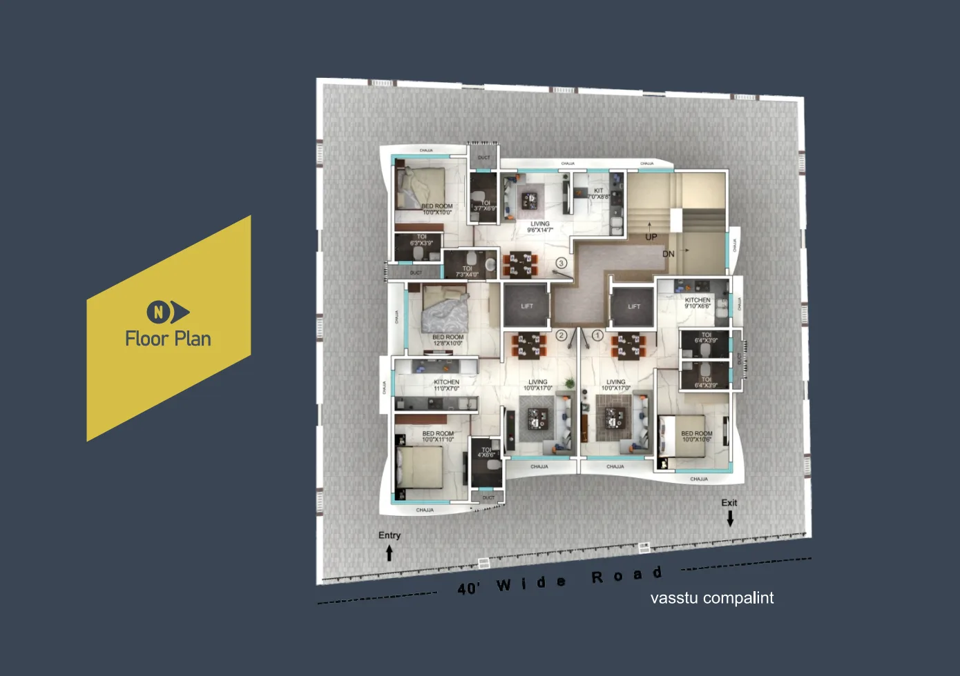 Aayush Aarna, Chembur — floor plan 1