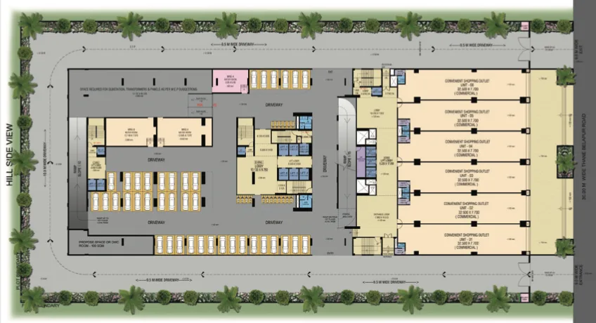 Plan M Business Park, Turbhe — floor plan 1