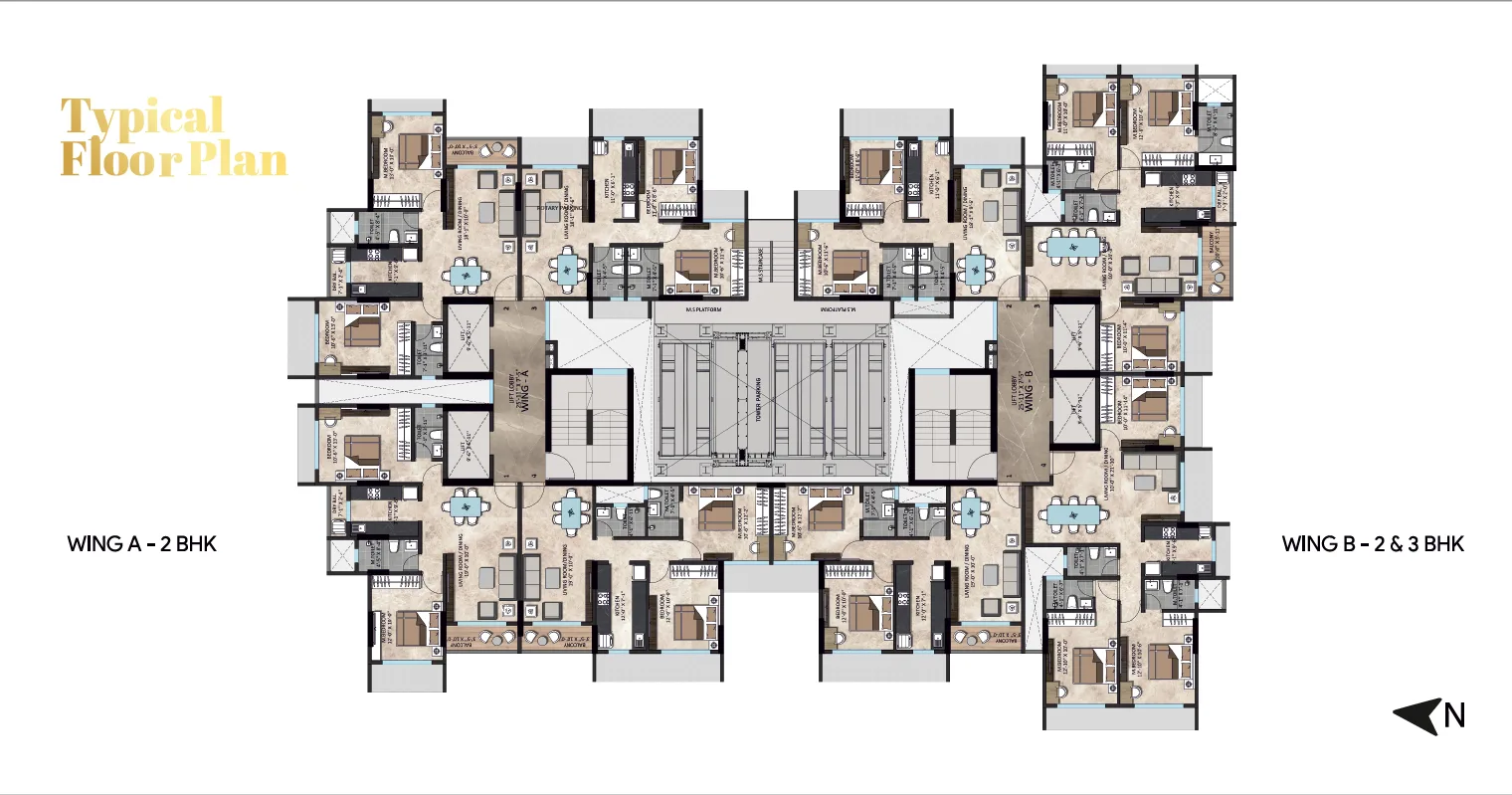 Sanghvi Infenia, Santacruz East — floor plan 1