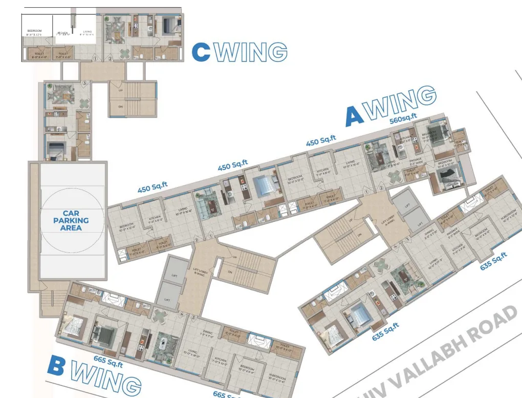Sadguru Avenue, Dahisar East — floor plan 1