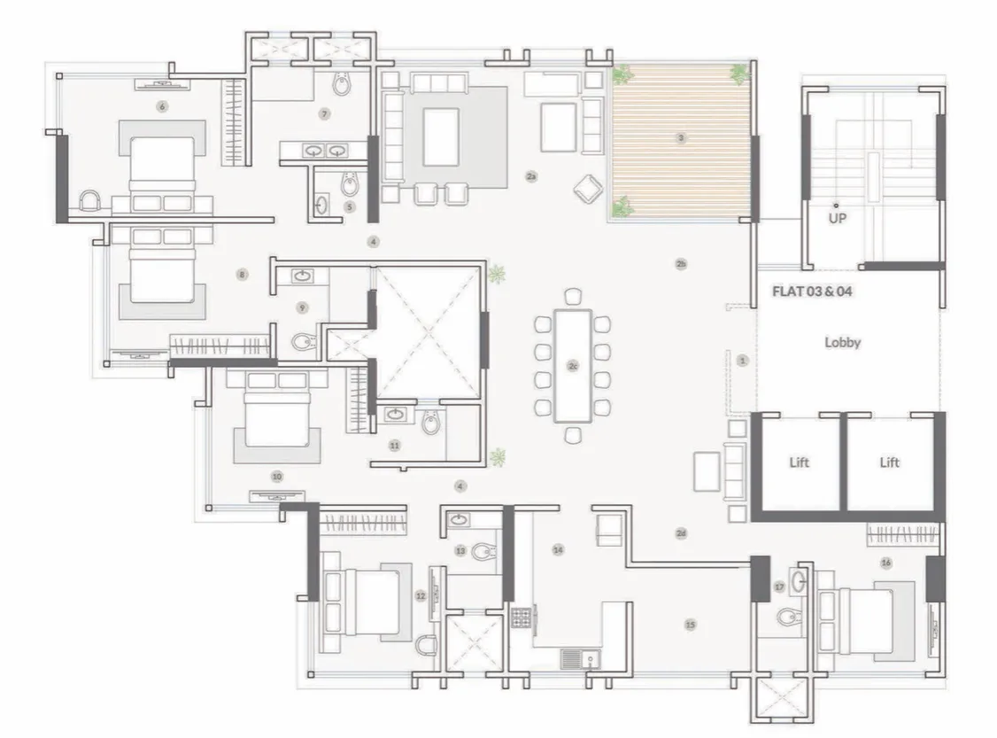 New Light, Khar West — floor plan 1