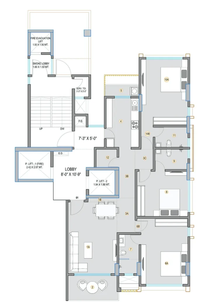 Panorama, Santacruz West — floor plan 1
