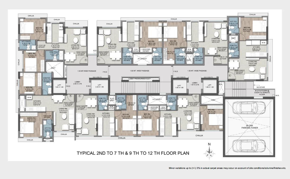 Signature, Andheri West — floor plan 1