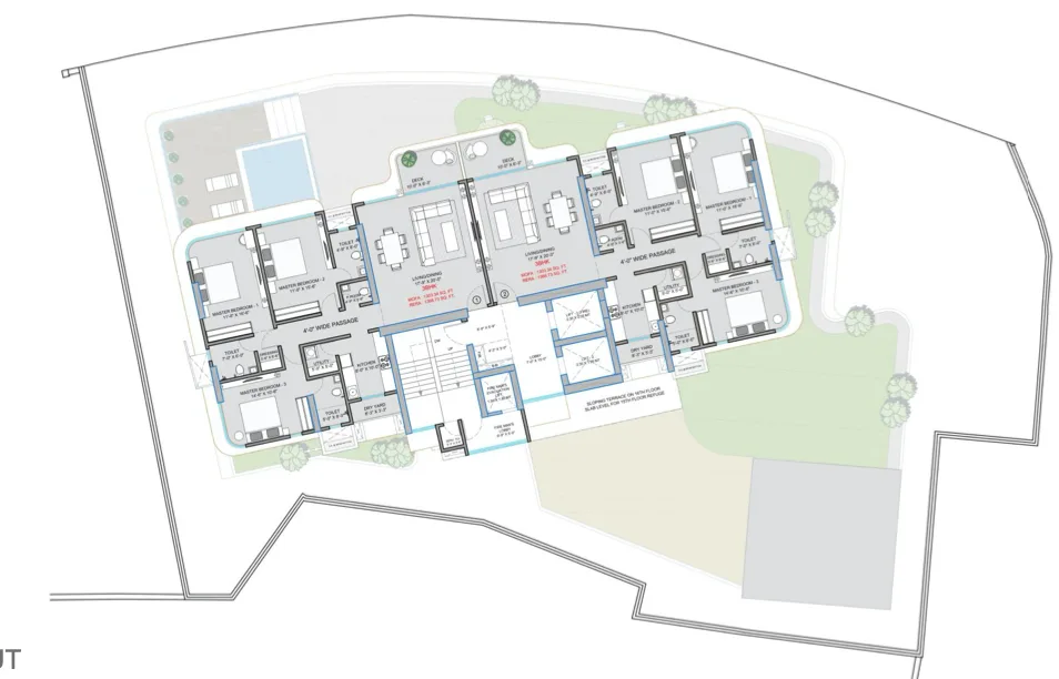 Evergreen, Bandra West — floor plan 1