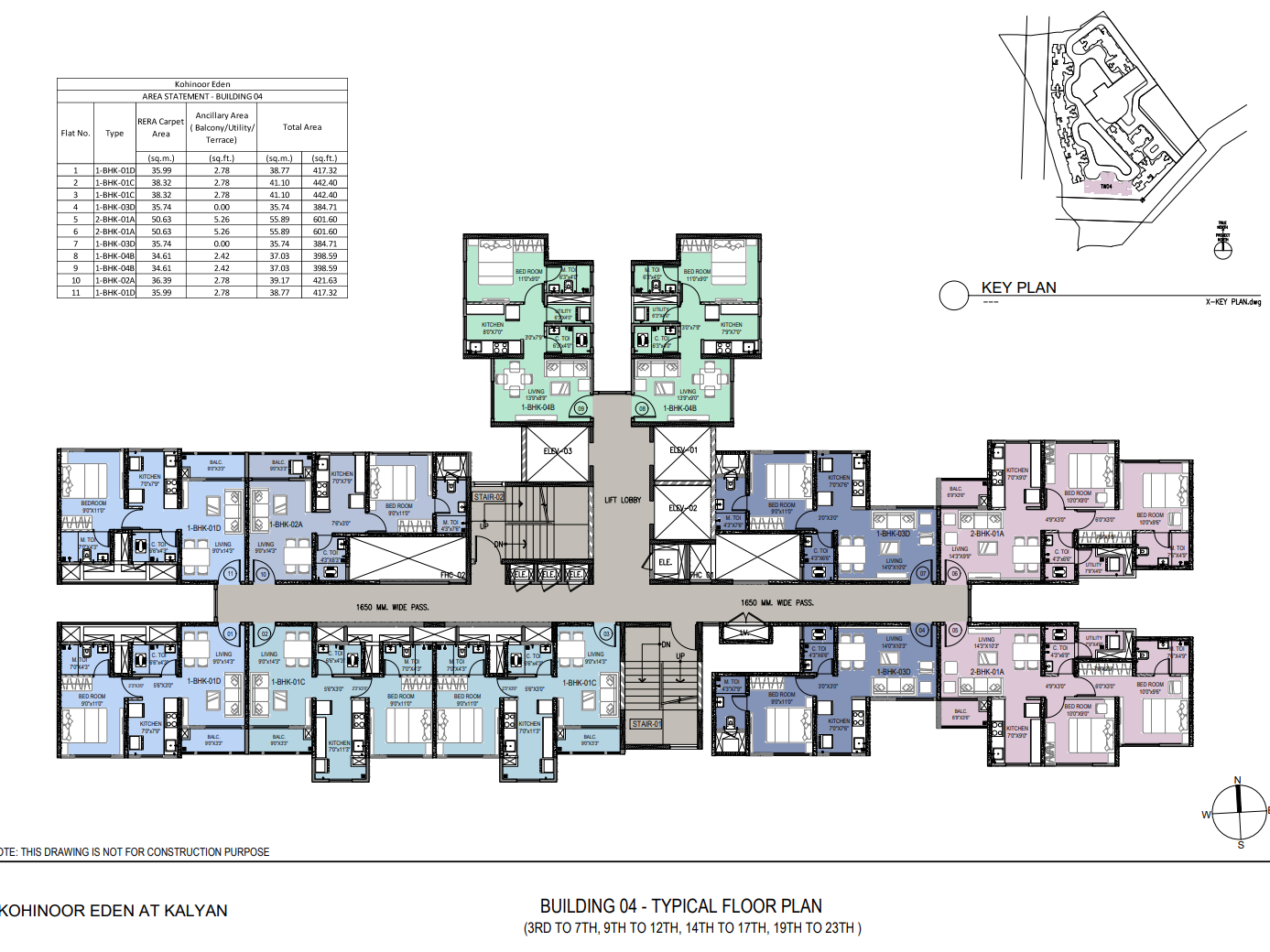 Kohinoor Eden, Kalyan — floor plan 1