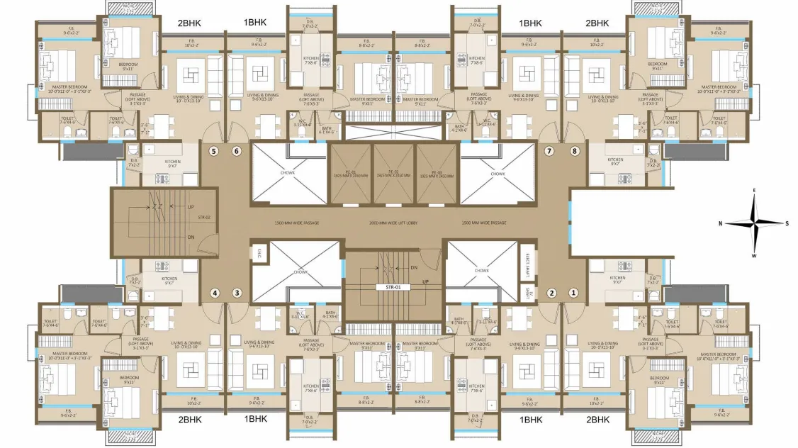 Joyville Palm Meadows, Virar — floor plan 1
