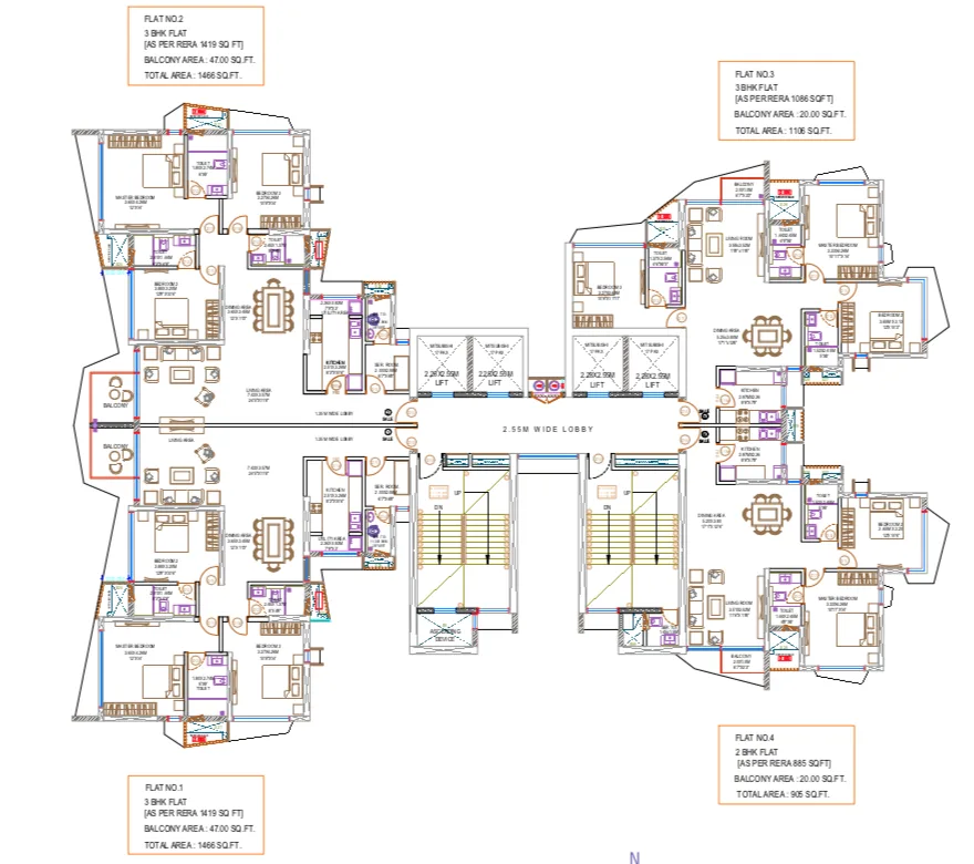 The Palette, Dadar West — floor plan 1