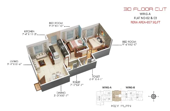 Nirvana, Malad East — floor plan 1