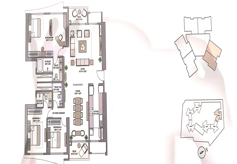 Prestige Bellanza, Mulund West — floor plan 1