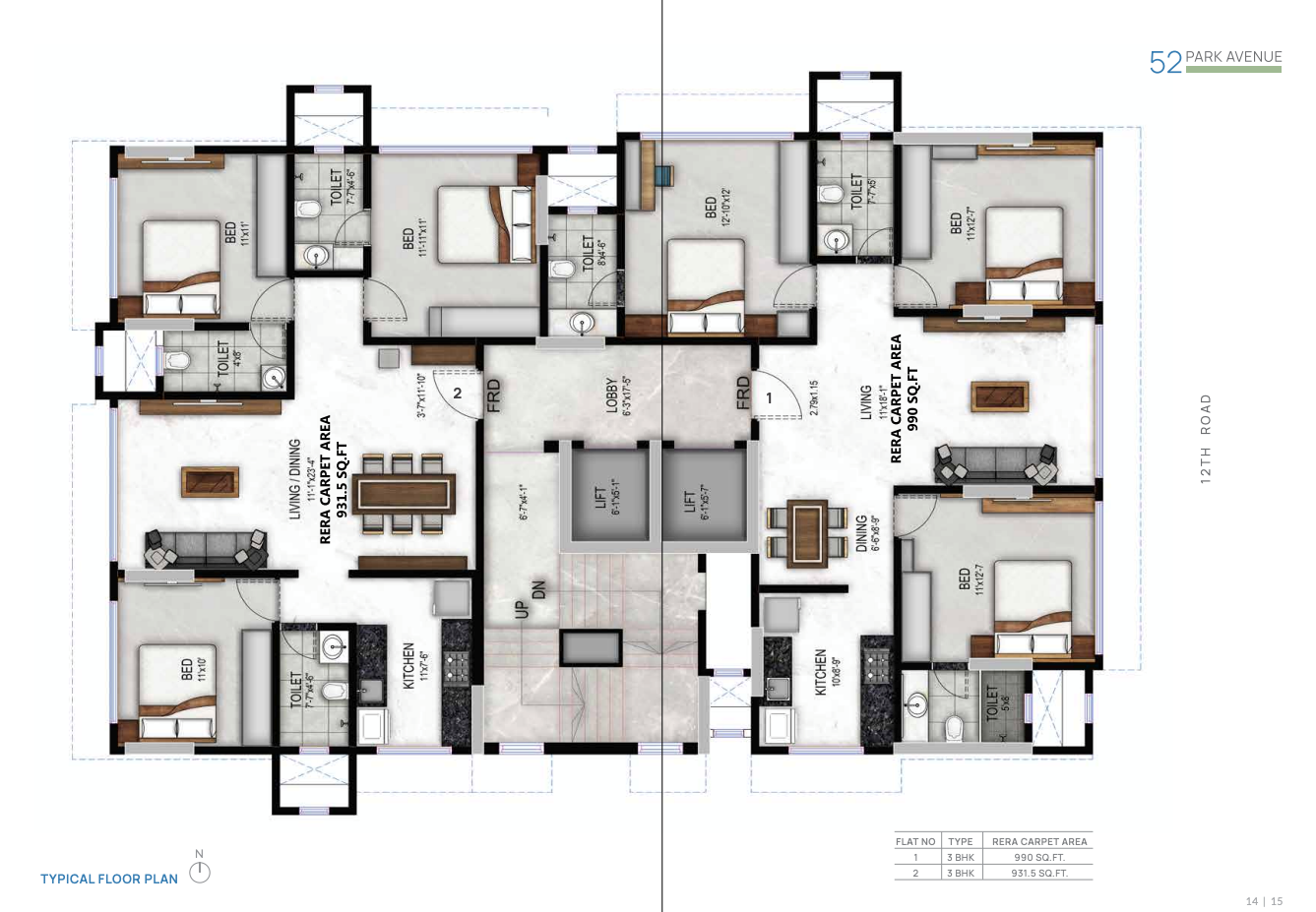 52 Park Avenue, Khar West — floor plan 2