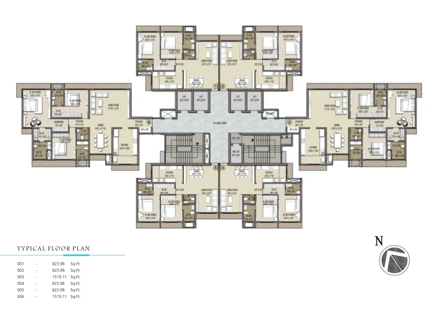 Indraneel, Mira Road — floor plan 1