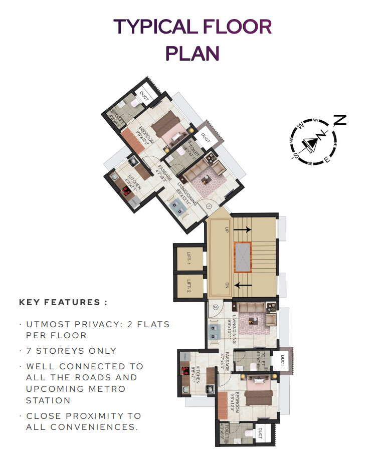 Romell Euphoria, Borivali West — floor plan 1