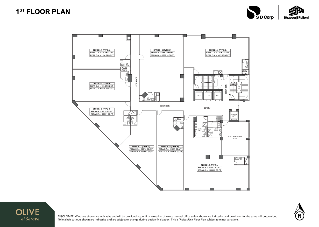 Olive, Kandivali East — floor plan 1