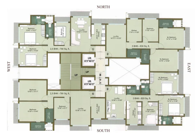 Laxmi Narayan Mansion, Borivali East — floor plan 1
