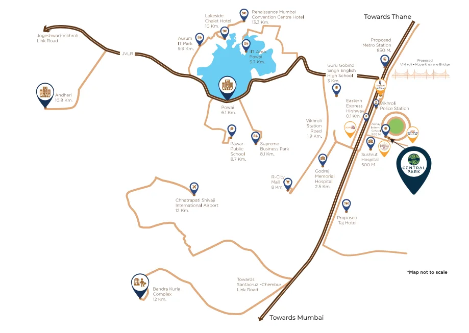 Central Park, Vikhroli — floor plan 1