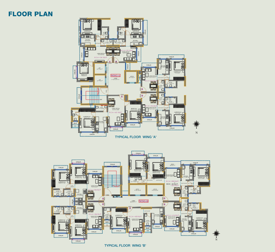 Eastern Groves Phase 1A, Vikhroli — floor plan 1