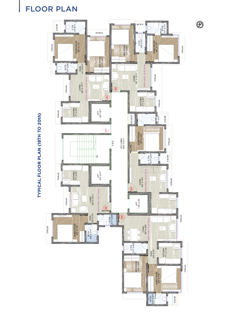 Templum Heights, Vikhroli — floor plan 1
