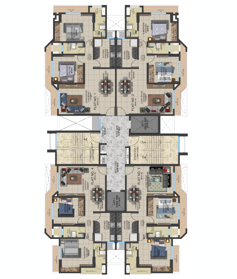 Aurum, Thane West — floor plan 1