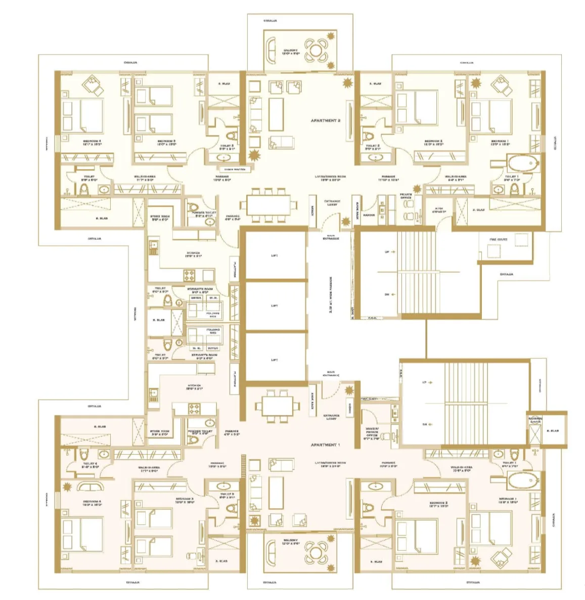Vikas Palazzo, Mulund West — floor plan 1