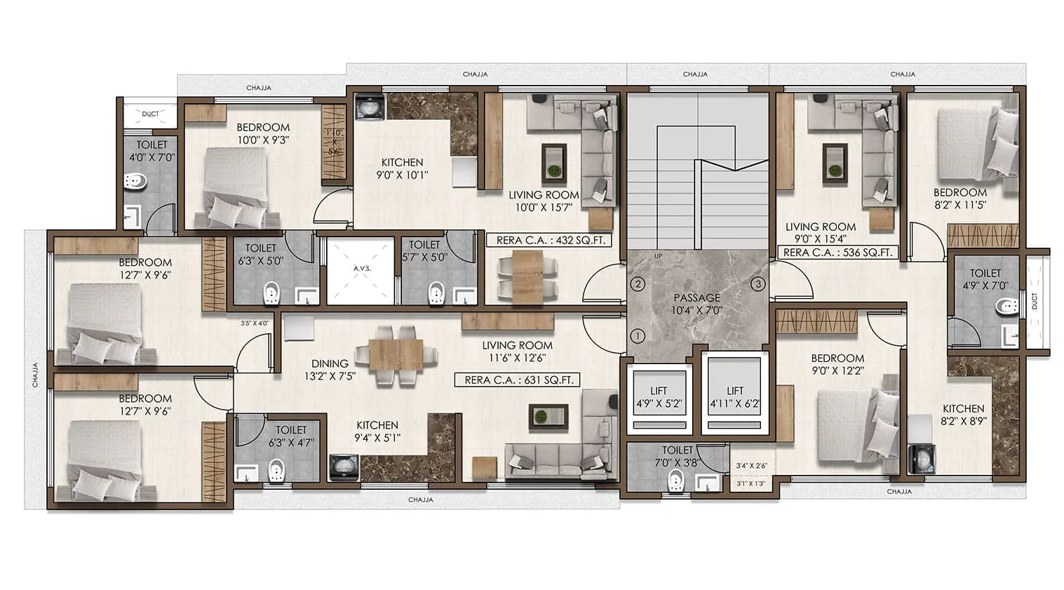 Silverene, Malad West — floor plan 1