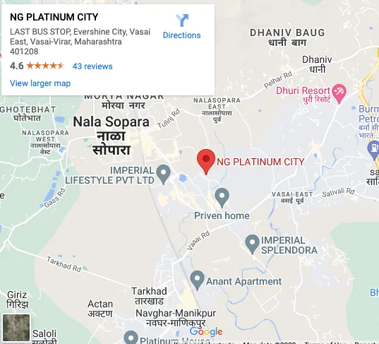 N G Platinum City, Achole — floor plan 2
