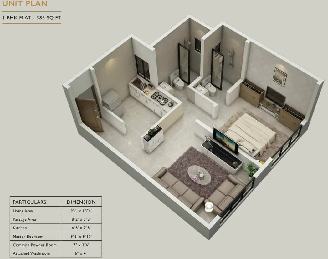 Atmiya Centria, Santacruz East — floor plan 1