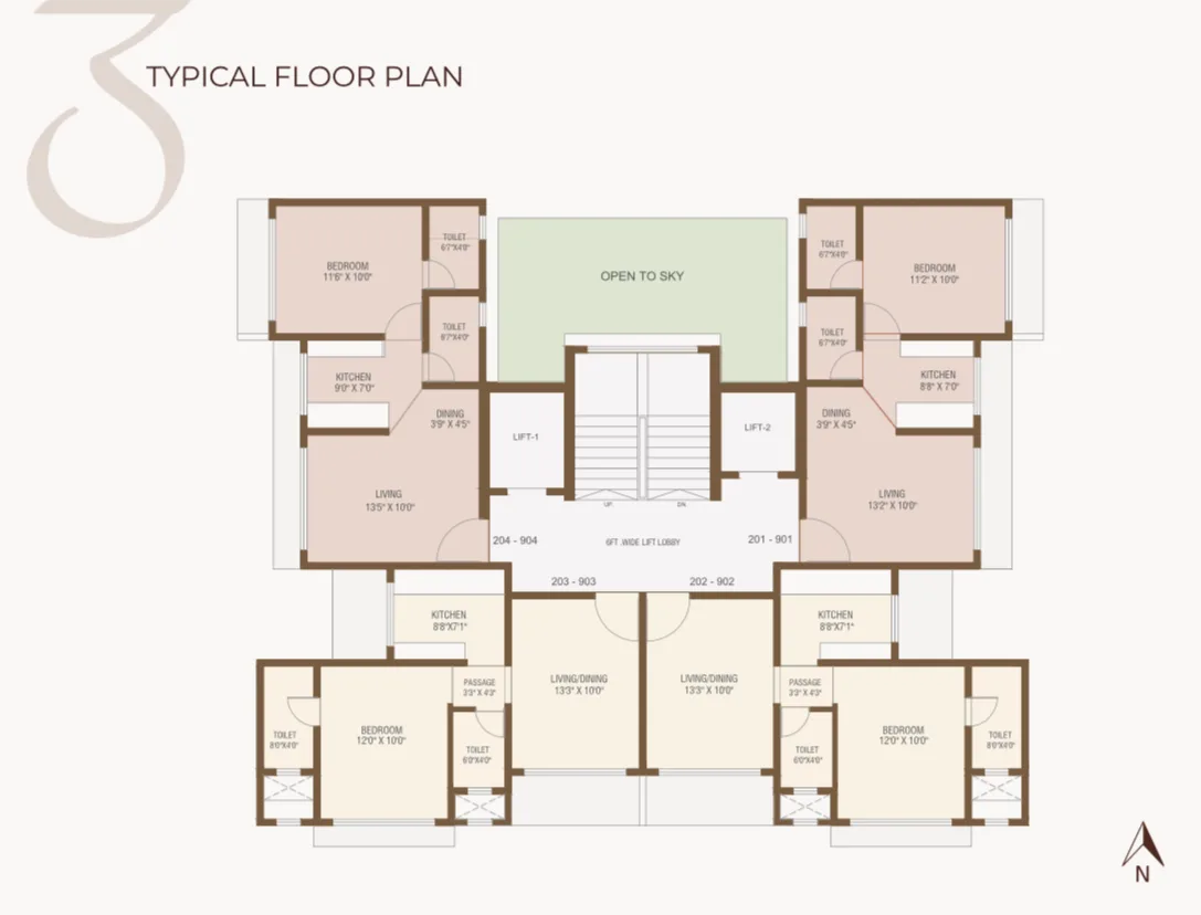 MDM Zion, Andheri West — floor plan 1