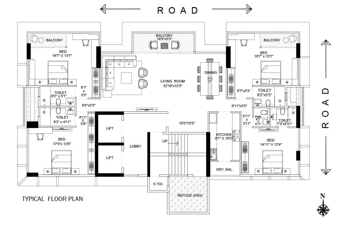 Cosmos, Santacruz West — floor plan 1