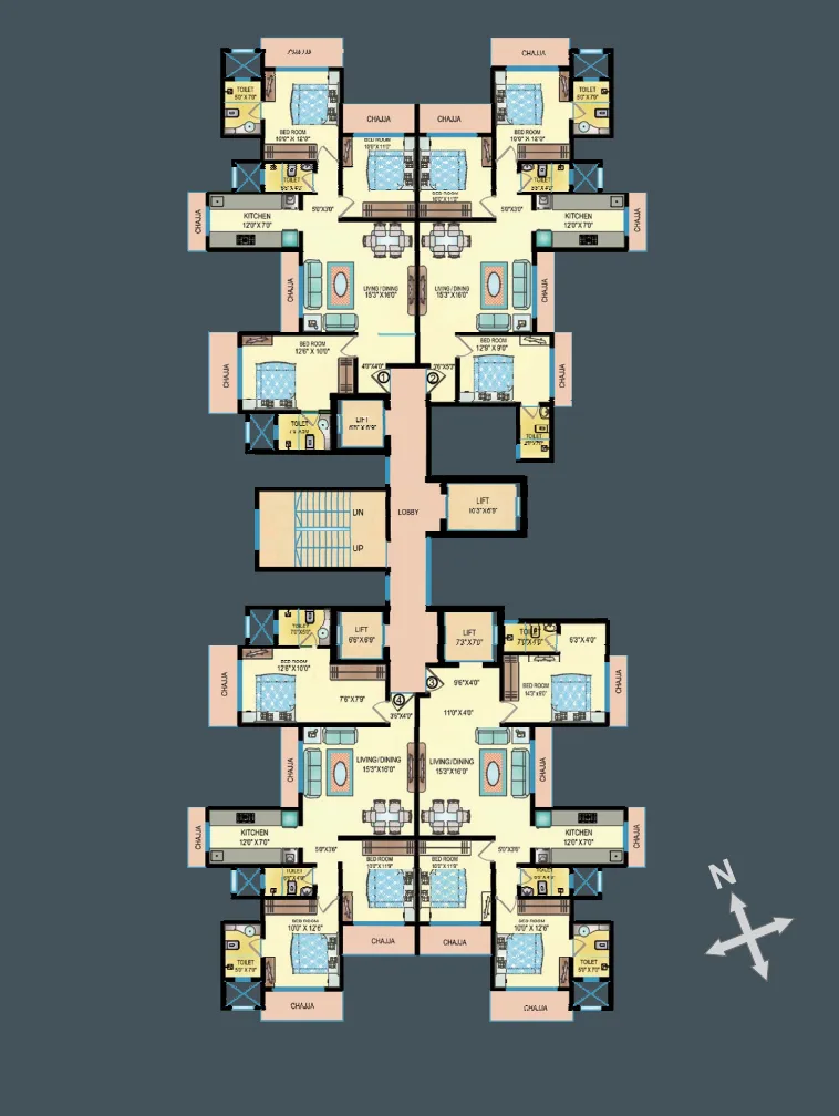 Grishma Heights, Kandivali West — floor plan 1